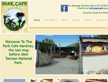Tablet Screenshot of parkcafe.co.nz